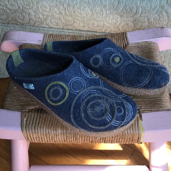 Artsy design Haflinger wool clogs size 38 - Picture 1 of 6